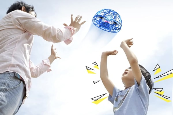 フライングボールで遊んでいる様子