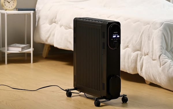 寝室のオイルレスヒーター