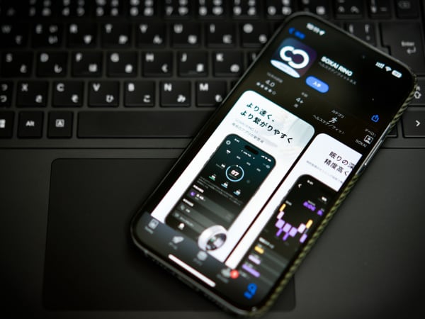 スマートリングのアプリ画像