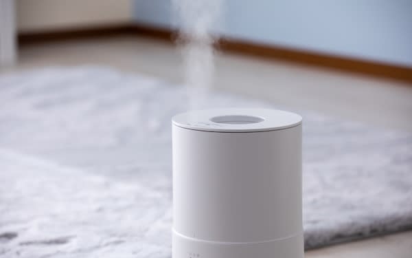加湿器からスチームが出ている