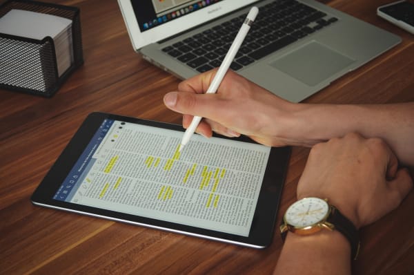 タブレットとペン