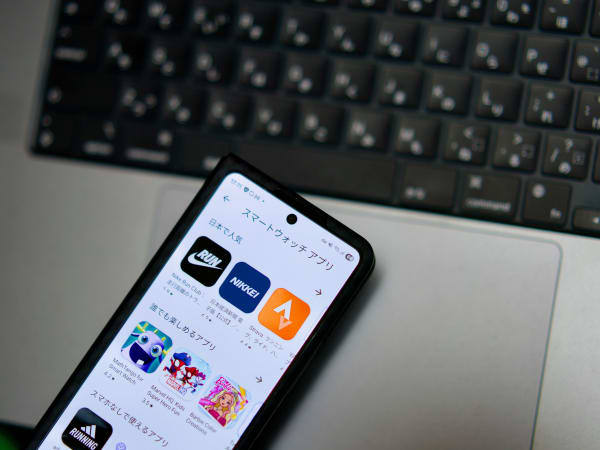 スマートウォッチのアプリ画面