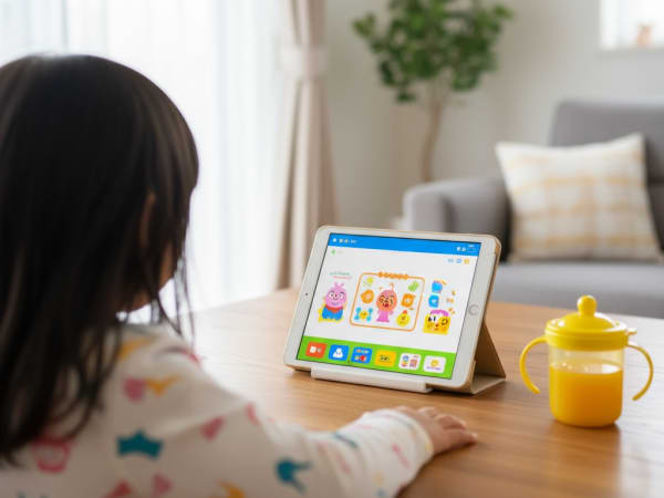 幼児とタブレットPC