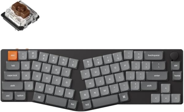 一体型のエルゴノミクスキーボード