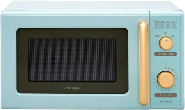 レトロデザインの電子レンジ