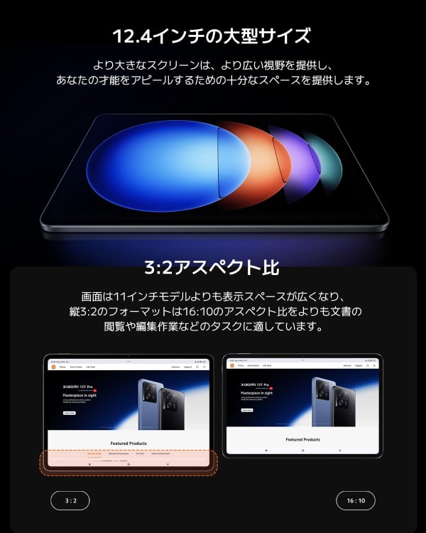 12インチのXiaomiタブレット