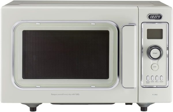 レトロデザインの電子レンジ