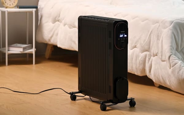 寝室でオイルレスヒーターを使う