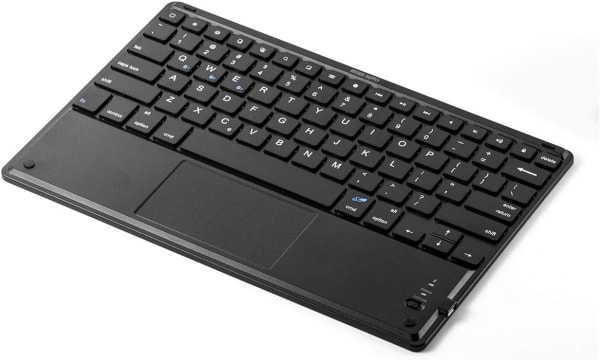 テンキーレスのタッチパッド付きキーボード