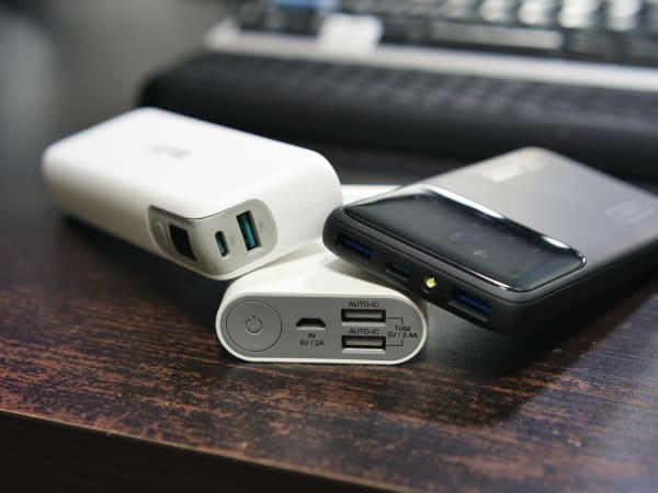 モバイルバッテリーのUSBポート