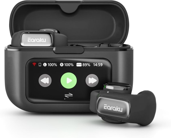 Earakuの液晶ディスプレイ付きイヤホン