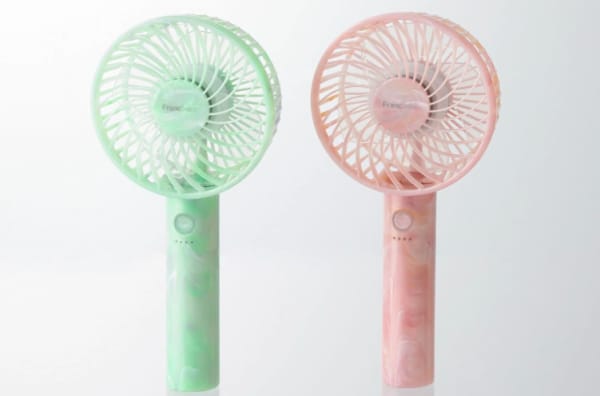 カラフルなハンディファン
