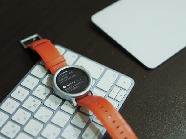 通知文を確認できるスマートウォッチ