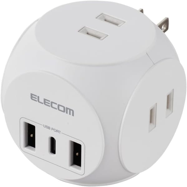 直挿しの電源タップ
