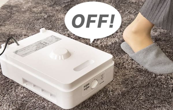 転倒自動オフになるセラミックファンヒーター