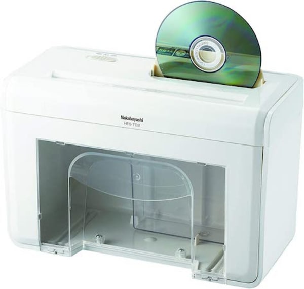 ディスクが細断できるシュレッダー
